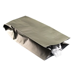 gray side gusset pouch