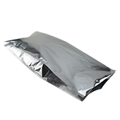 Silver quad seal side gusset pouch