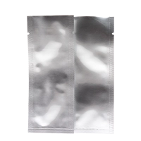 2" x 5.0" Silver MylarFoil MiniPouch - 02MF5D05TN Silver MylarFoil MiniPouch with tear notch