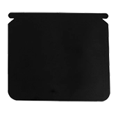 3.125" x 2.75" - Custom Shaped Black Pouch - 6MCS03125MPBK0275 black custom shaped 3 side seal pouch