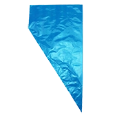 10.25" x 20.125" - Blue PE Piping Bag Roll - PBR102520125 Blue PE Piping Bag Roll