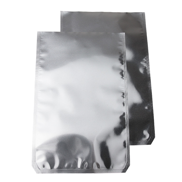 6.7" x 10.25" Silver 3-Side Seal Pouch with angles corner - 067PKS1025RC