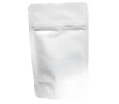 3.125" x 5" x 2" White Stand Up Pouch