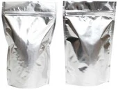 4" x 6.41" x 2.25" Silver/Silver Stand Up Pouch