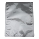 10.5" x 13.0" Retort Pouch - 105PCA54M13RCTN Silver 3-Side Seal retort ready pouch with rounded corners